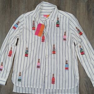 NEW VILAGALLO Embroidered Bottles Shirt